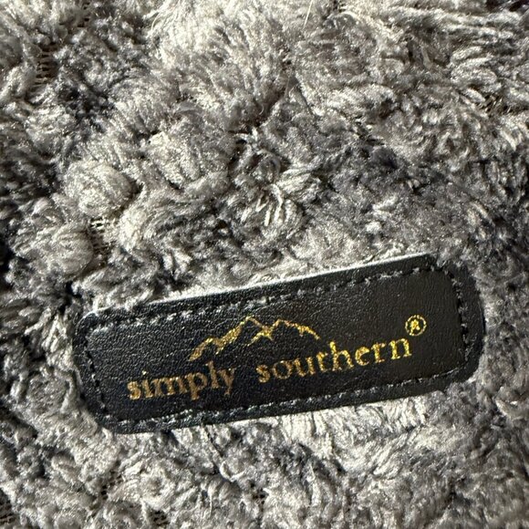 Simply Southern Quarter Snap Long Sleeve Soft Fuzzy Pullover Size Meduim - Picture 6 of 7